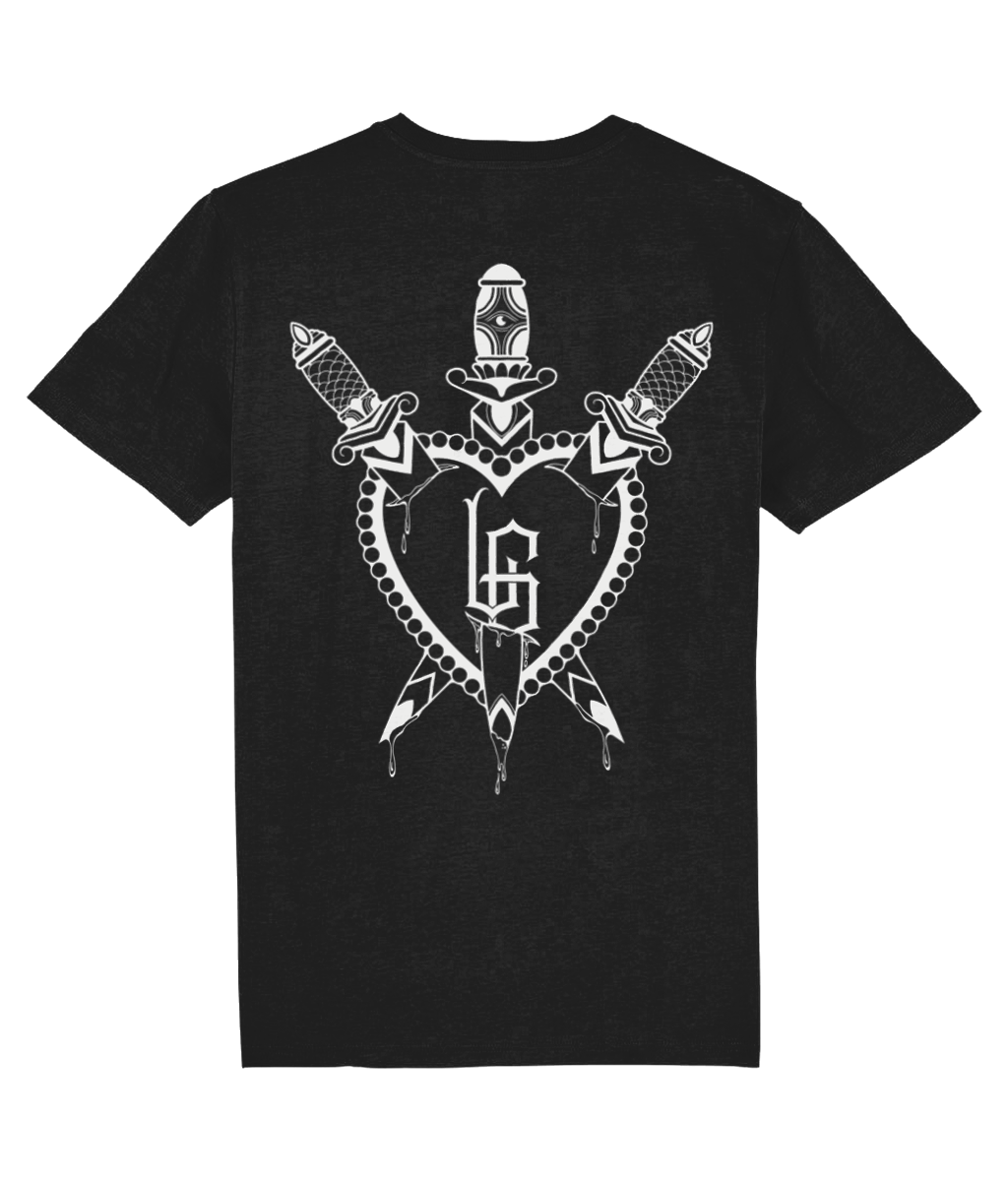 Stab To The Heart - Black T-Shirt