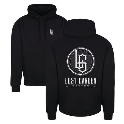 lost garden tattoo essential black hoodie